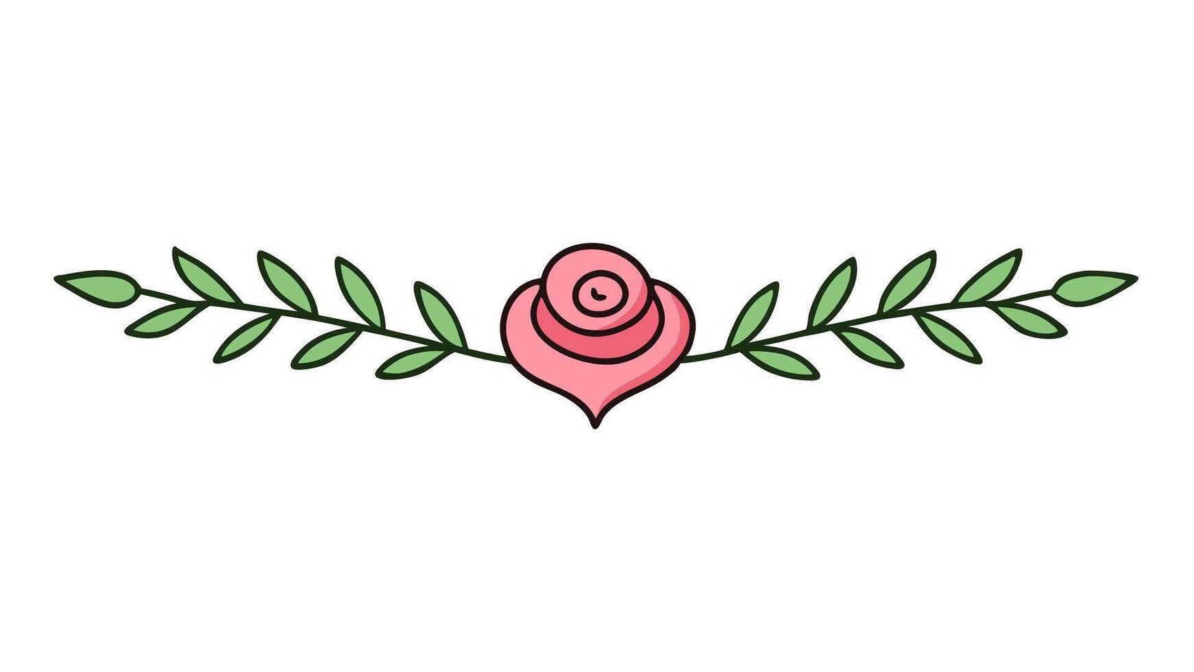 Floral Heading Ornament Elements Design and Elegant Projects vector