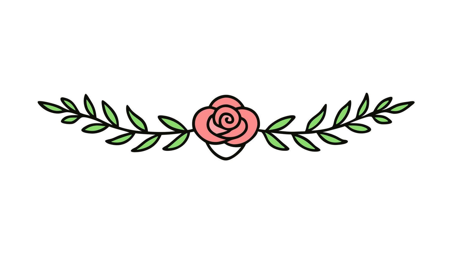 Elegant Floral Ornament Elements Illustration for Decorative Design vector