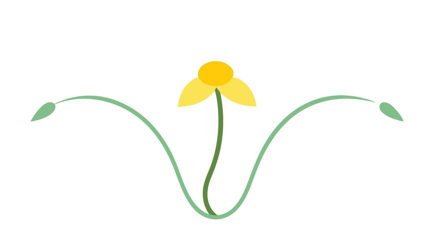 Floral Heading Ornament Design vector