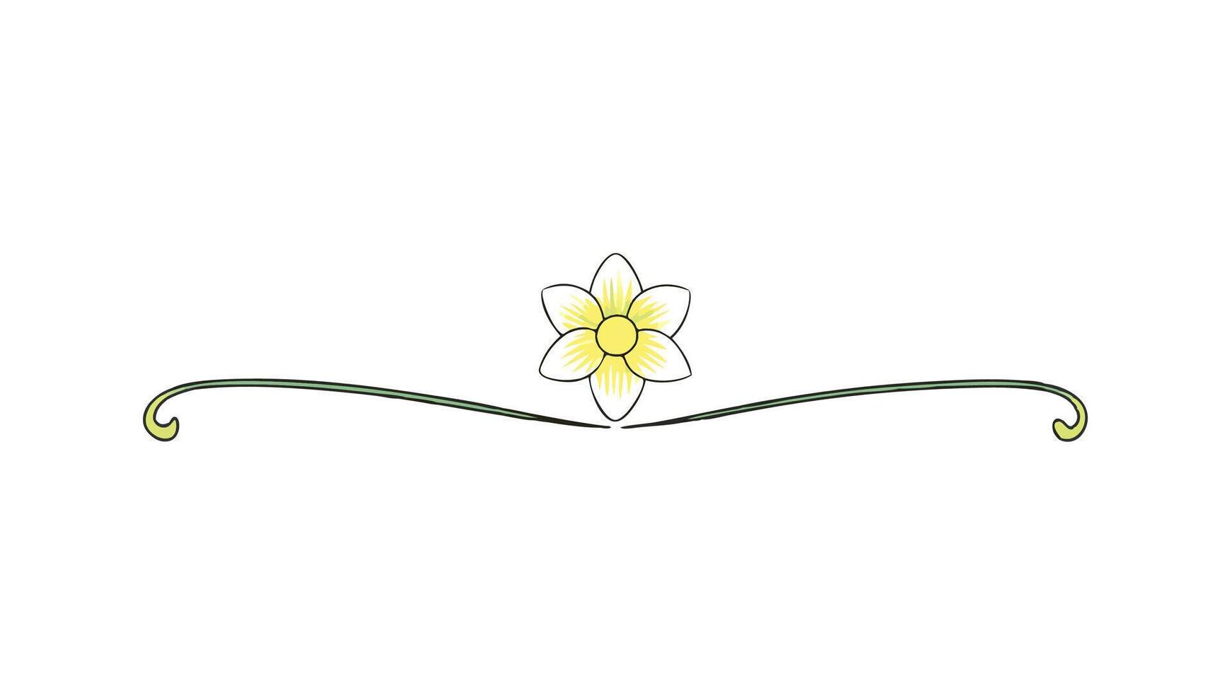Elegant Floral Ornament Elements Design for Headers and Decorations vector