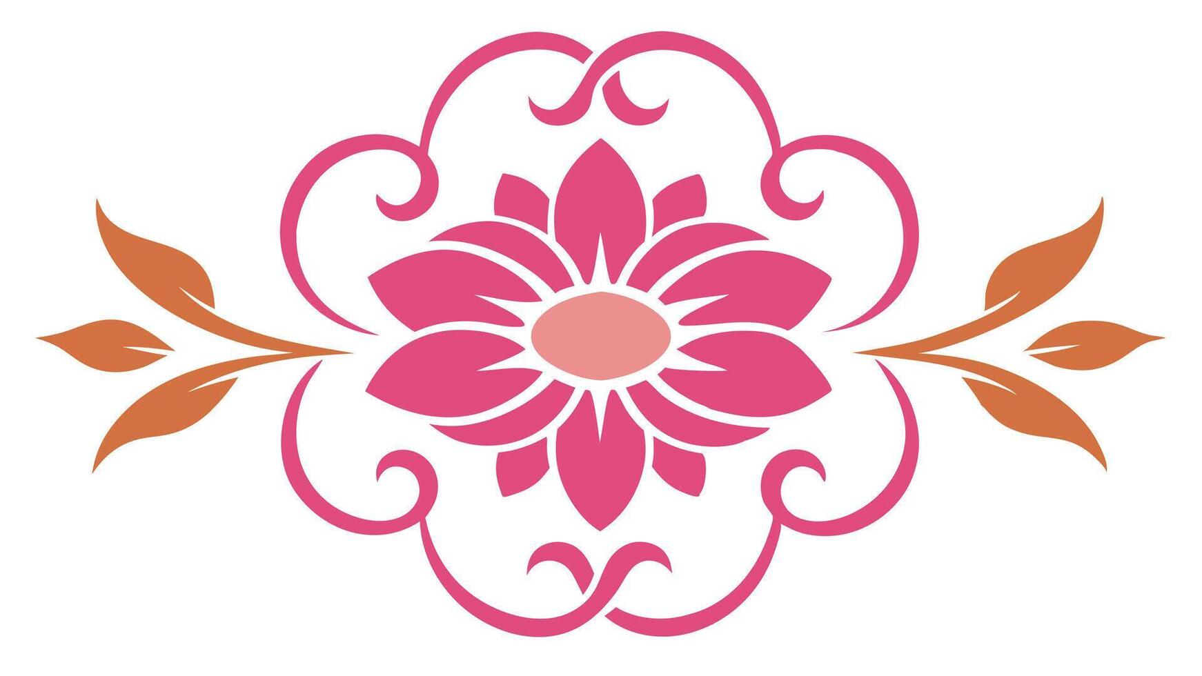 Elegant Floral Ornament Elements Design Header and Decorations vector