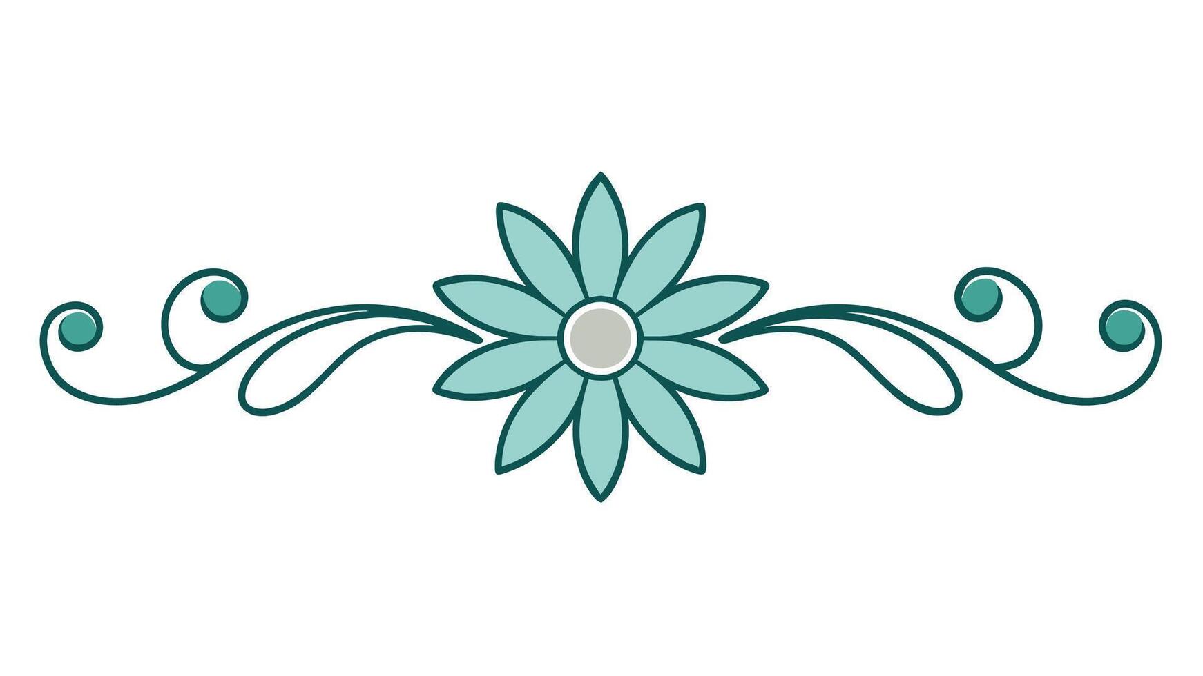 Floral Ornament Elements Illustration Minimal and Intricate vector