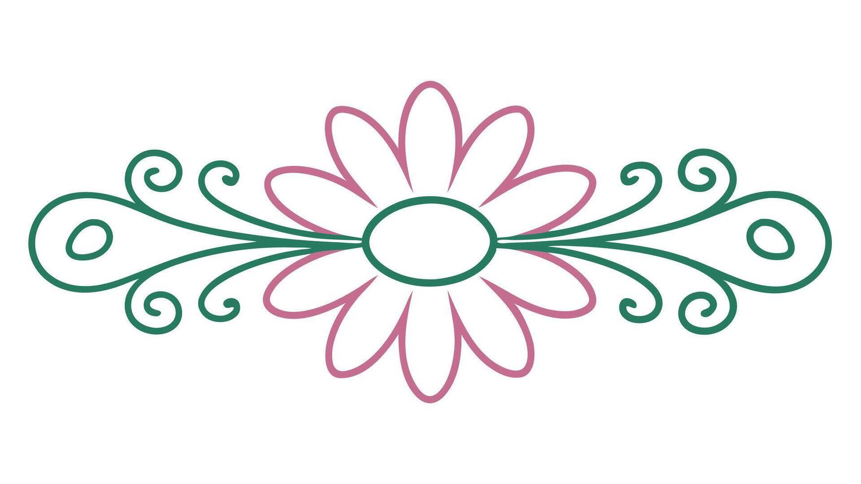 Floral Ornament Elements Illustration for Minimal and Intricate vector