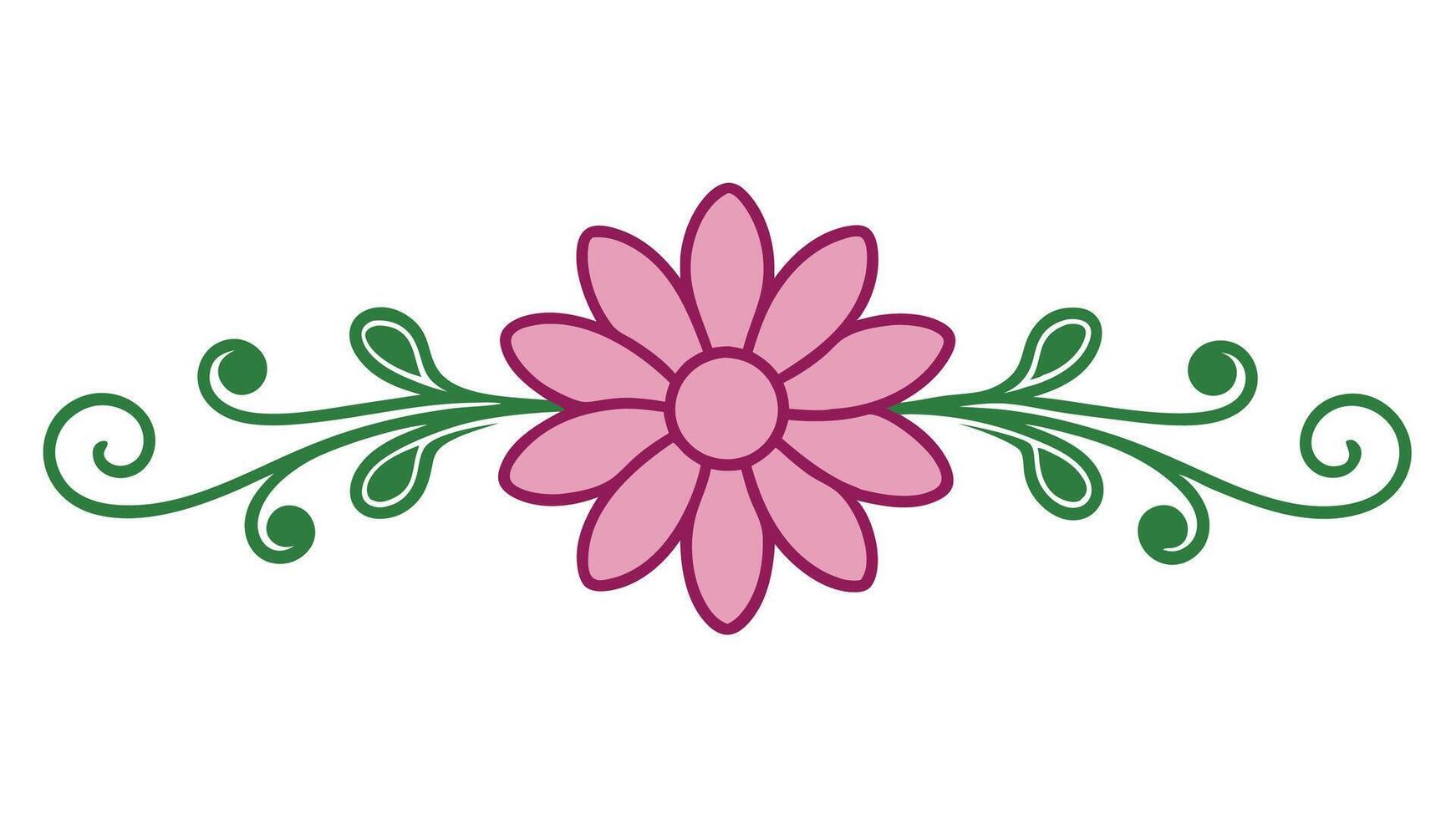 Beautiful Botanical Ornament Elements Design Illustration for Artwork vector