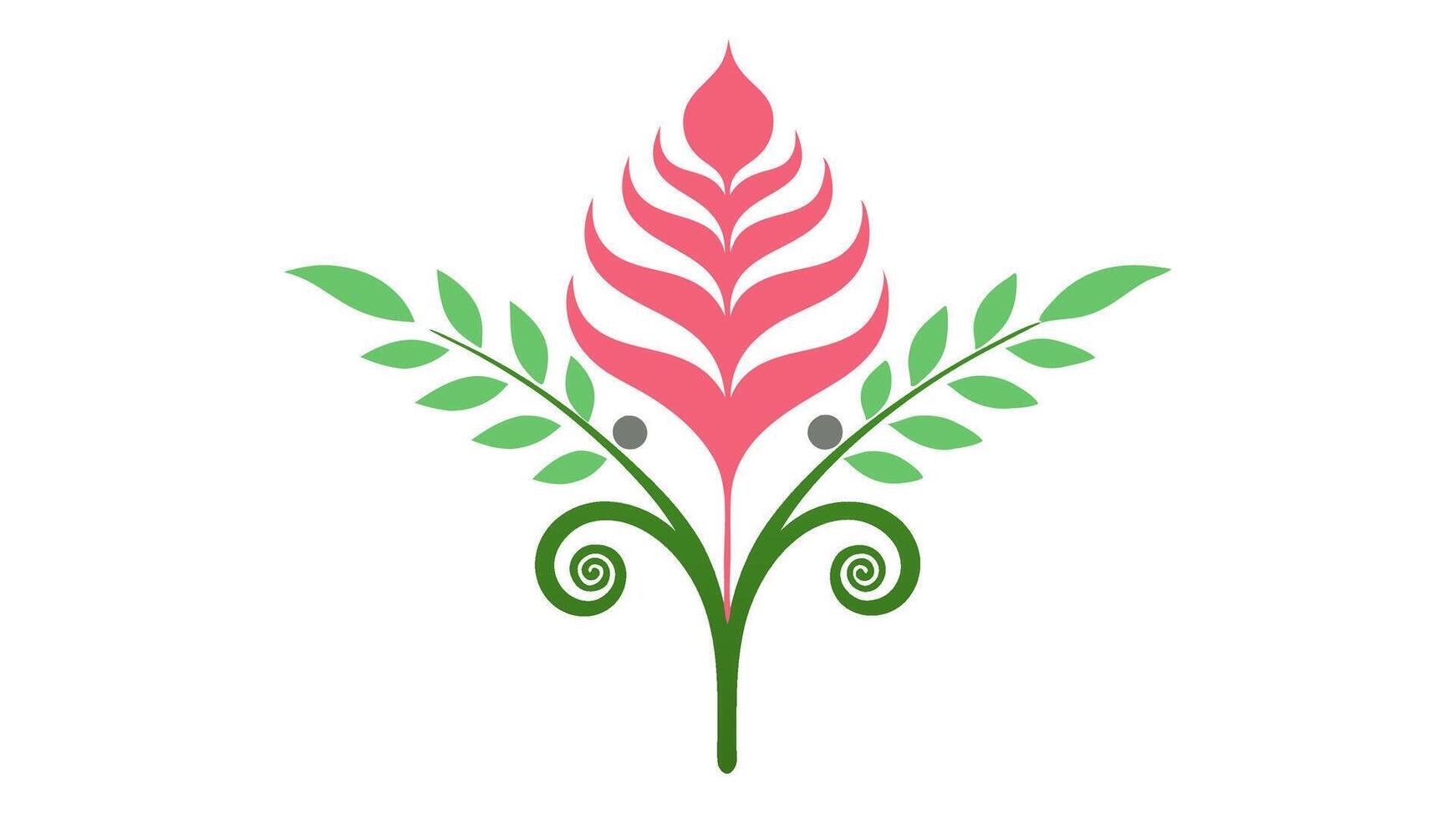 Decorative Floral Heading Elements Design Illustration vector