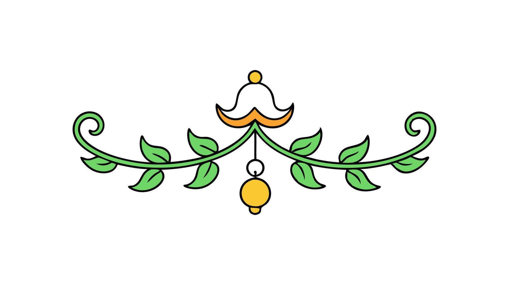 Elegant Heading Ornament Elements Design and Decoration vector