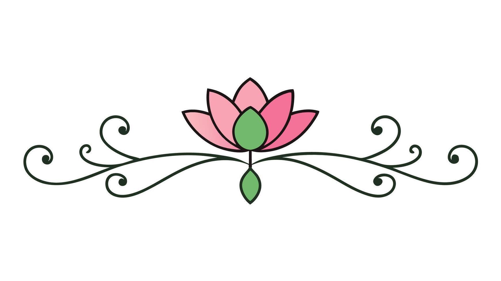 Elegant Symmetrical Heading Design Elements for Graphic Projects vector