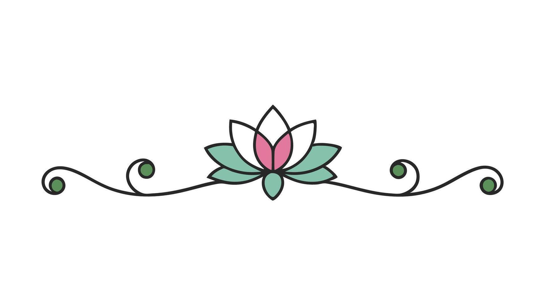 Asymmetrical Ornament Design Elements Heading vector