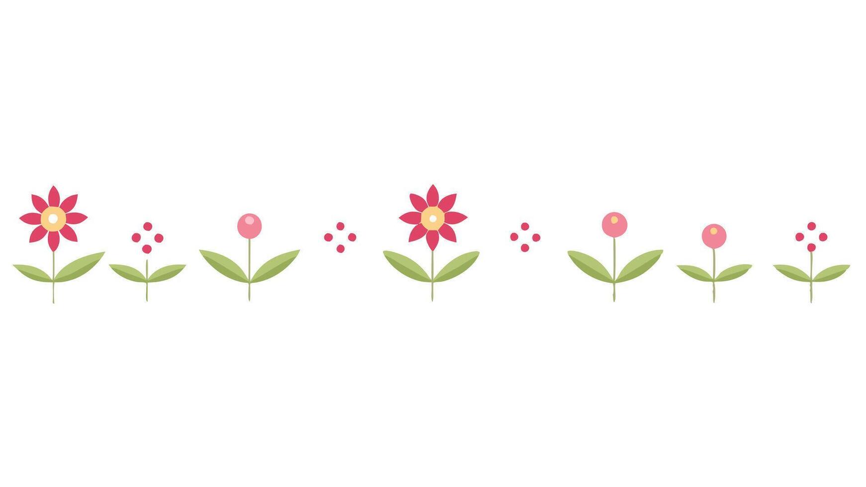 Thin Floral Underline Elements Design Minimal Elegant Template vector