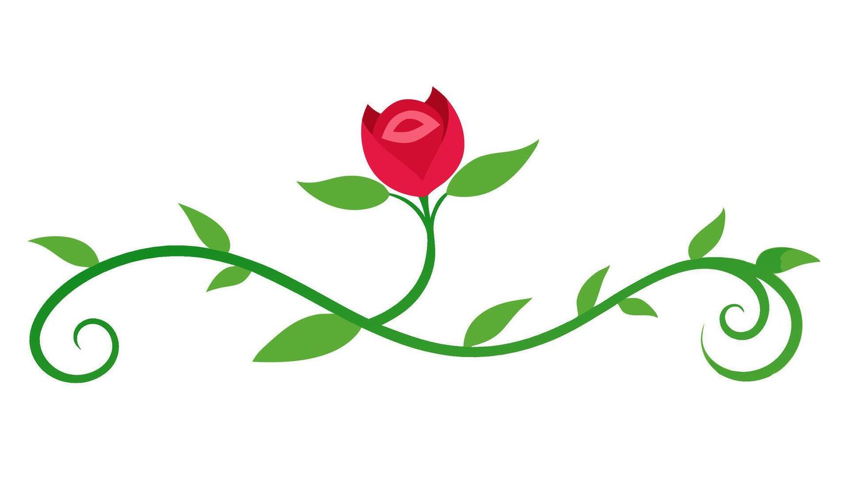 Rose Floral Underline Elements for Creative Projects vector