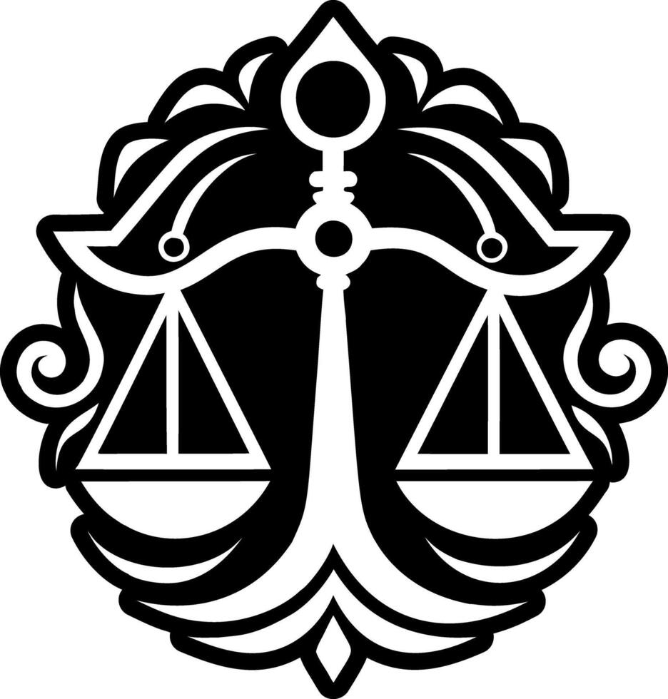 Libra symbol icon in solid style vector