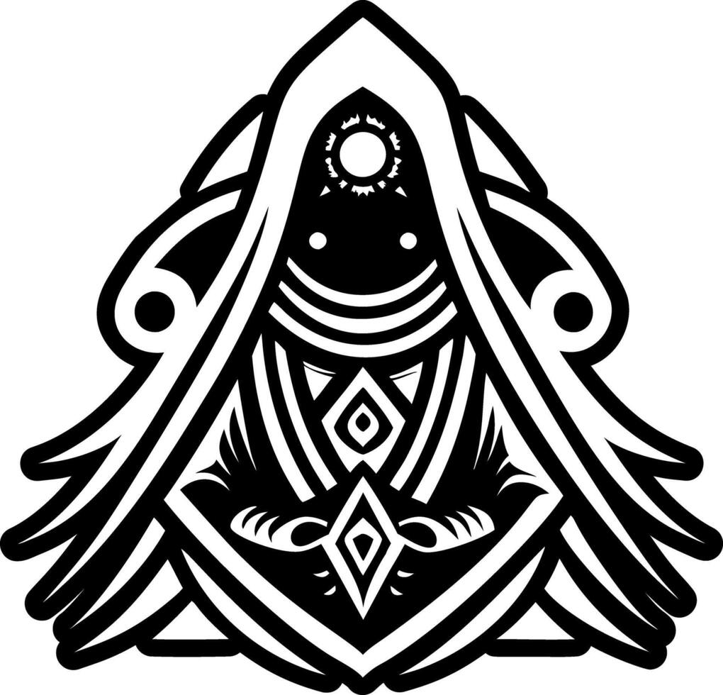 Cloak symbol icon in solid style vector