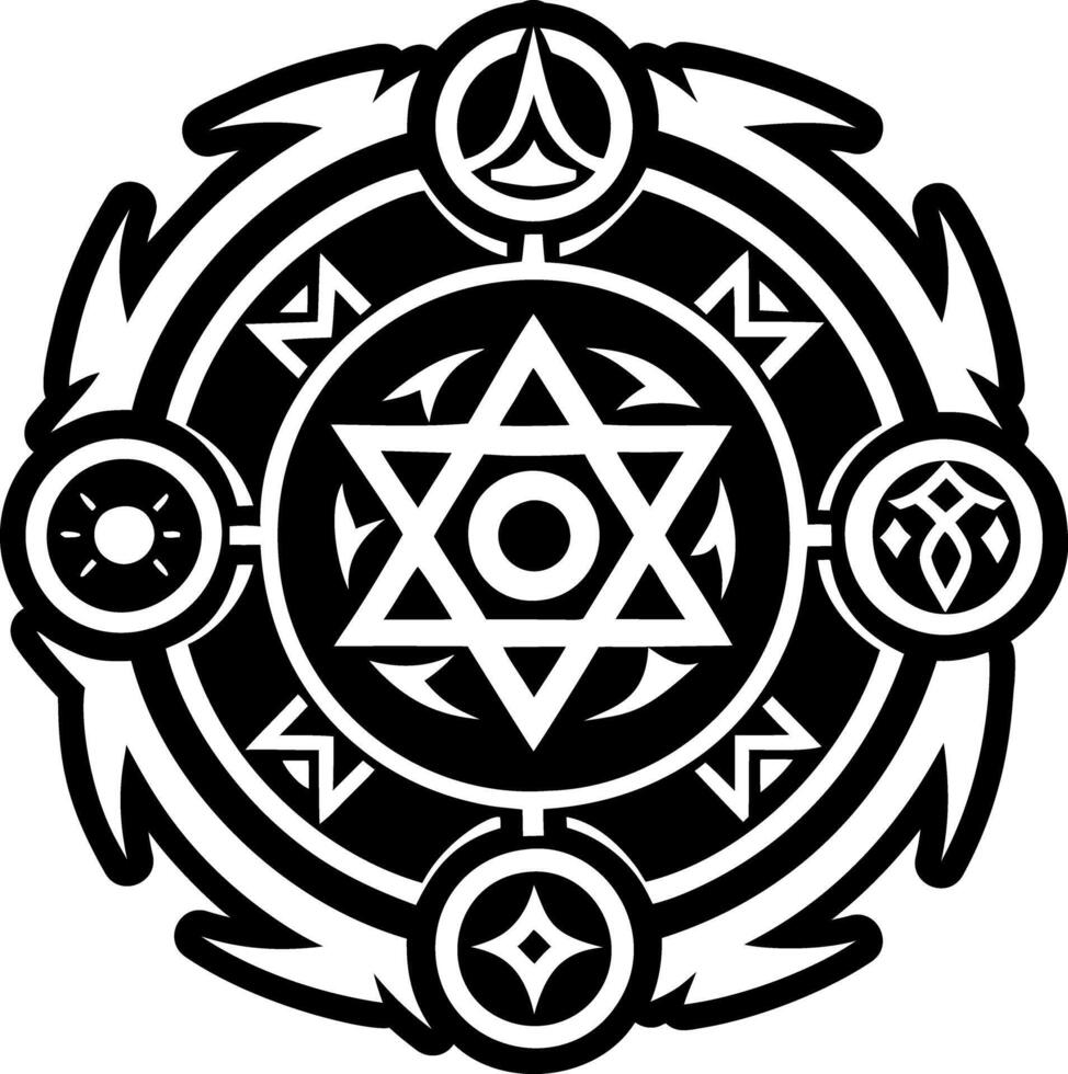 Alchemy symbol icon in style vector
