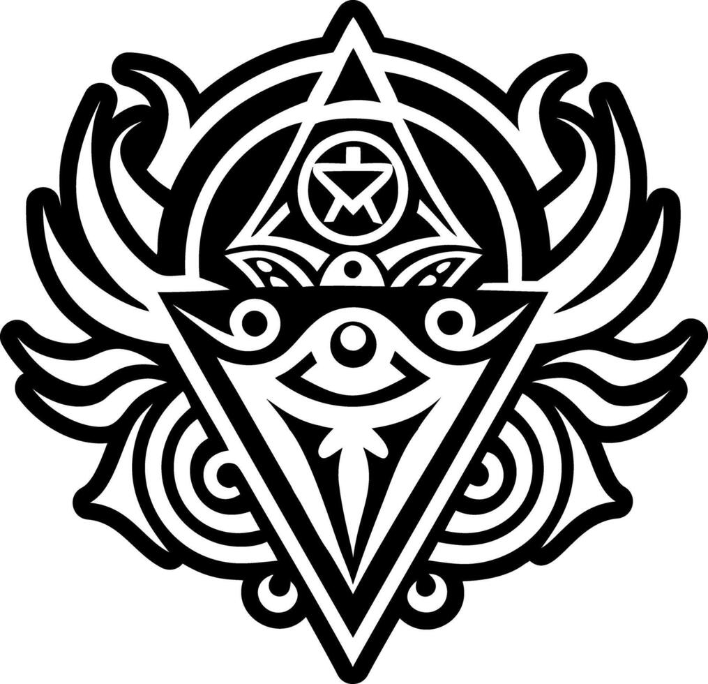 Spirit guide icon in glyph style vector