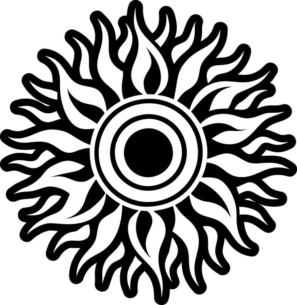 Glyph Style Tarot Symbols Icons vector