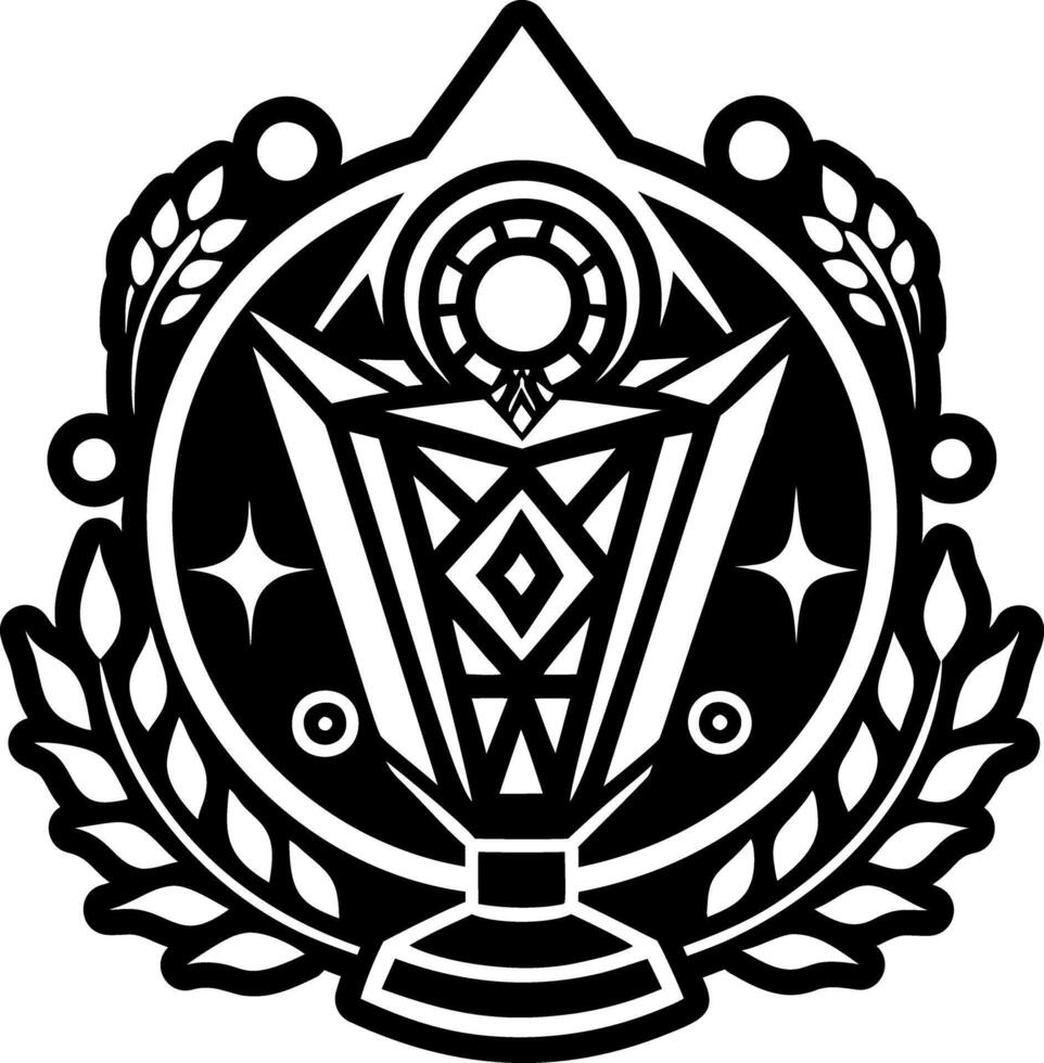 Tarot crystal icon in glyph style vector