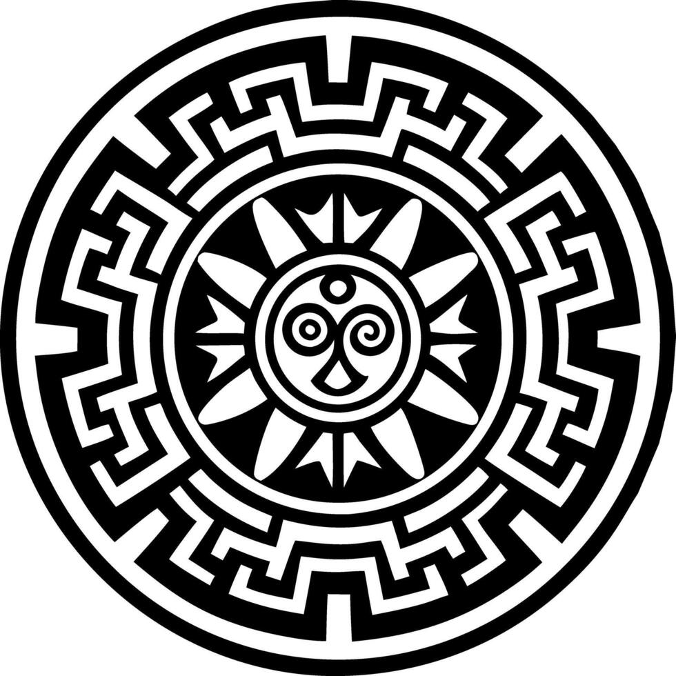 Coin tattoo in filled style vector