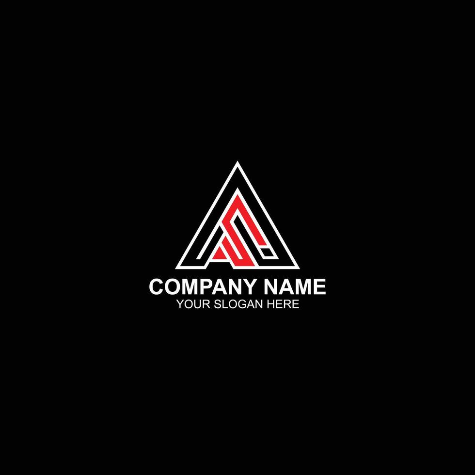 letter an logo icon for company identity with creative illustration vector