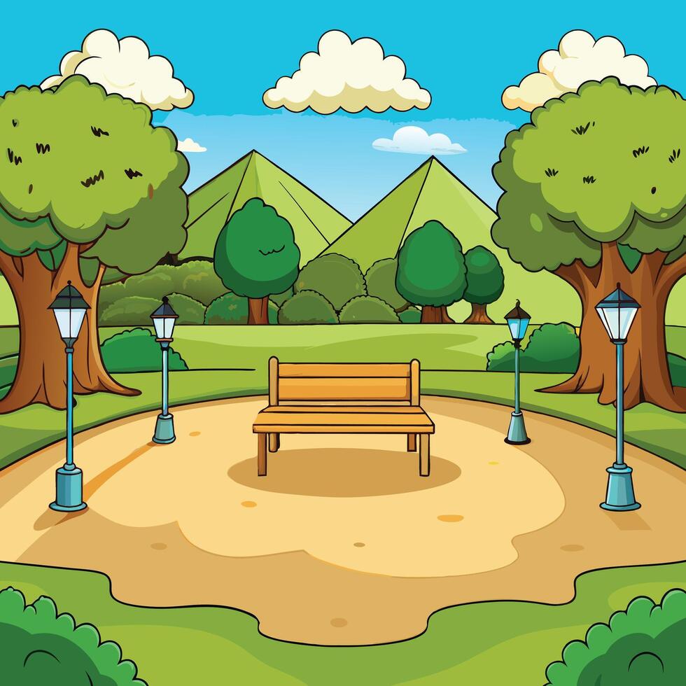 Jungle on a Sunny Day vector