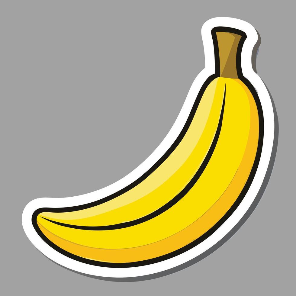 Banana in a realistic style illustration vector