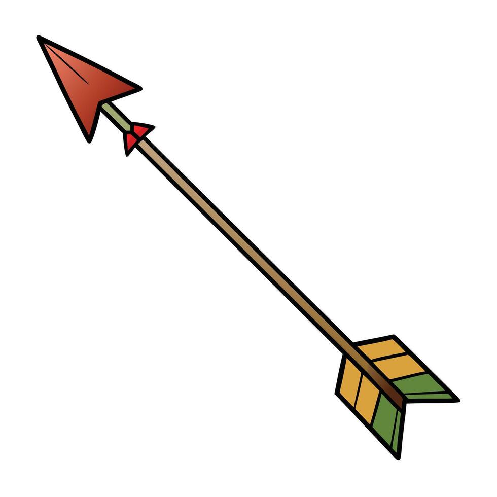 Hand drawn tribal arrows collection Simple archer arrows Dotted bow arrows set vector