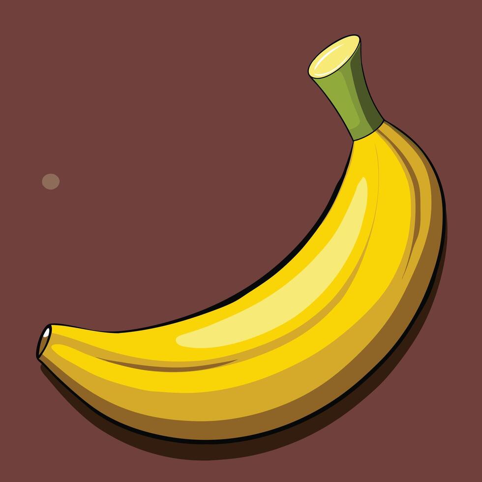 Fresh banana fruit healthy vector