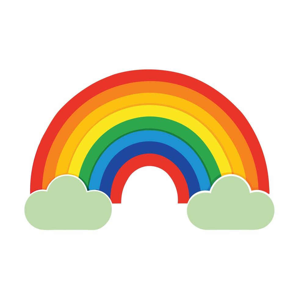 Realistic design rainbow vector