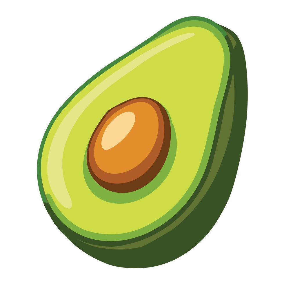 Hand Drawn Avocado vector