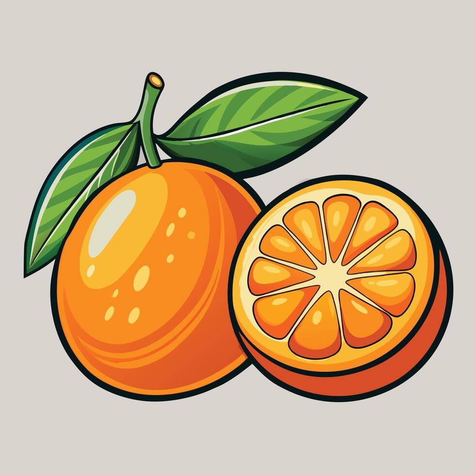Watercolor orange background vector