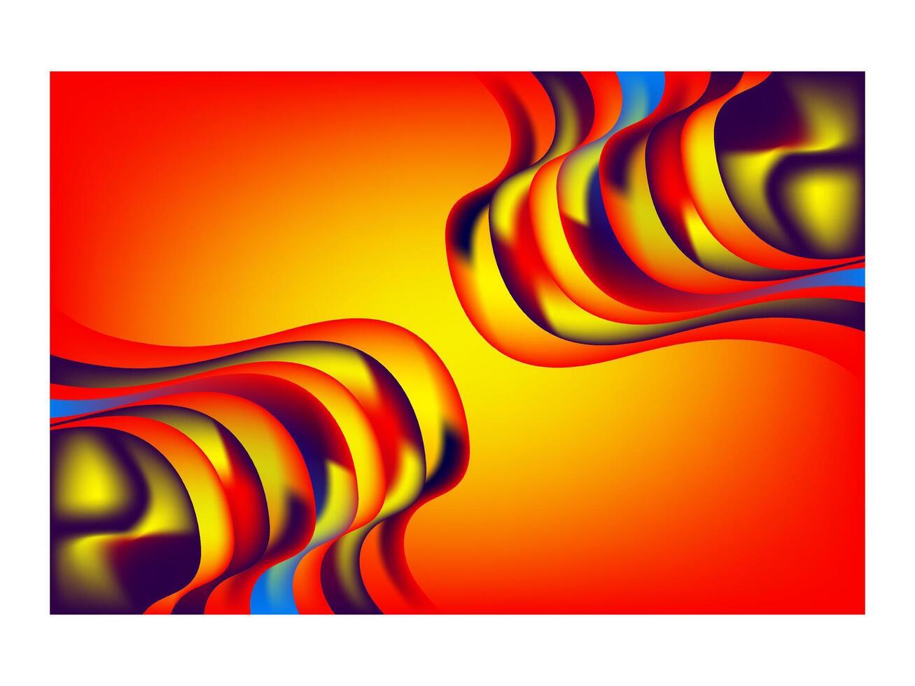abstract background with colorful waves vector