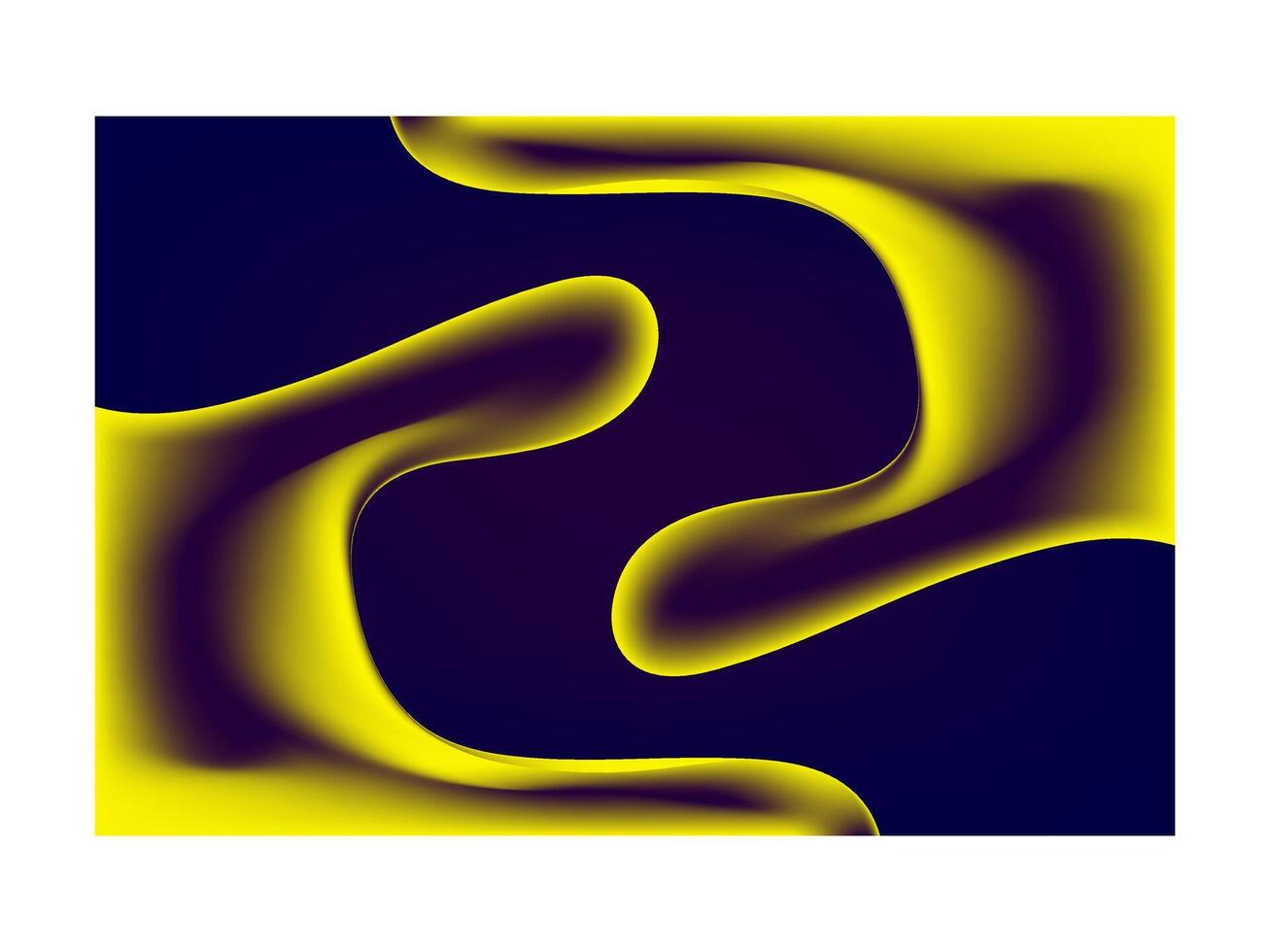 Abstract Soft Blurred Yellow or Blue colored liquid Glowing Wave Curve Mesh Gradient Background Design Wallpaper vector