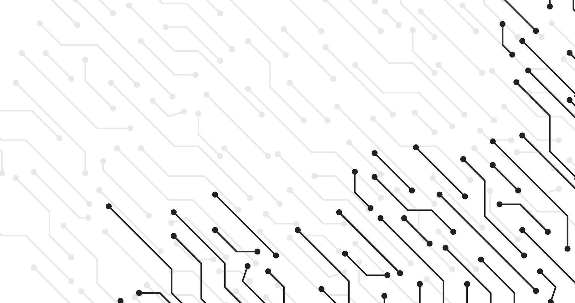 electronic futuristic communication lines with dots connecting background template with grey lines vector