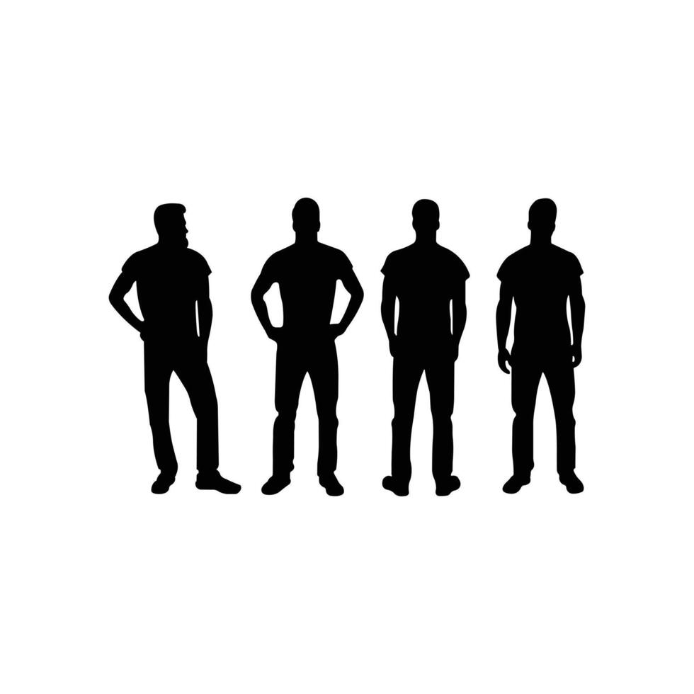 Creative Silhouette People Collection for Advertising Concepts vector
