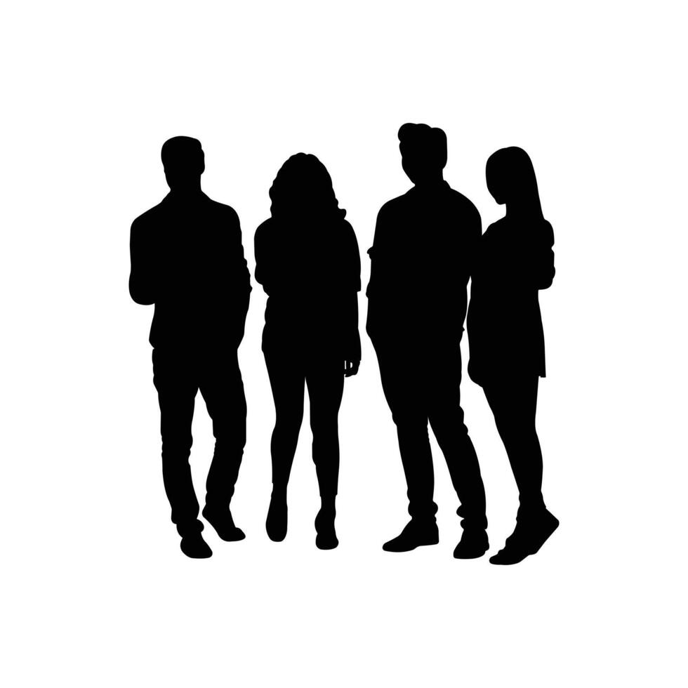 Diverse Silhouette People Set for Marketing and Creative Artwork vector