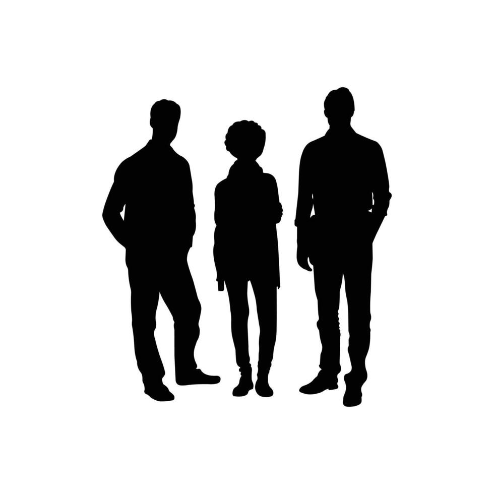 Versatile Silhouette People Characters for Artwork and Design vector