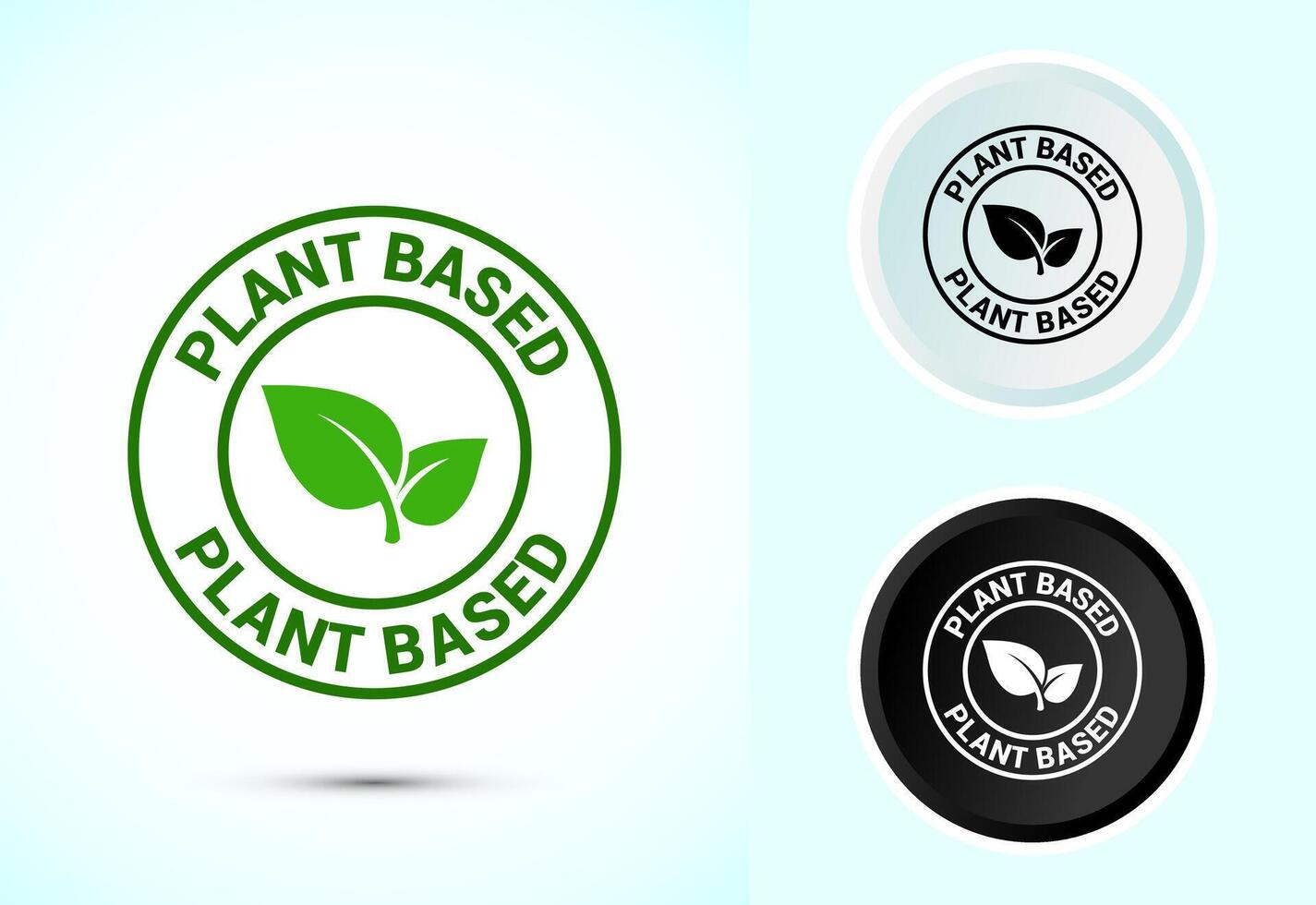 Plant based product icon design illustration, natural ingredients vector
