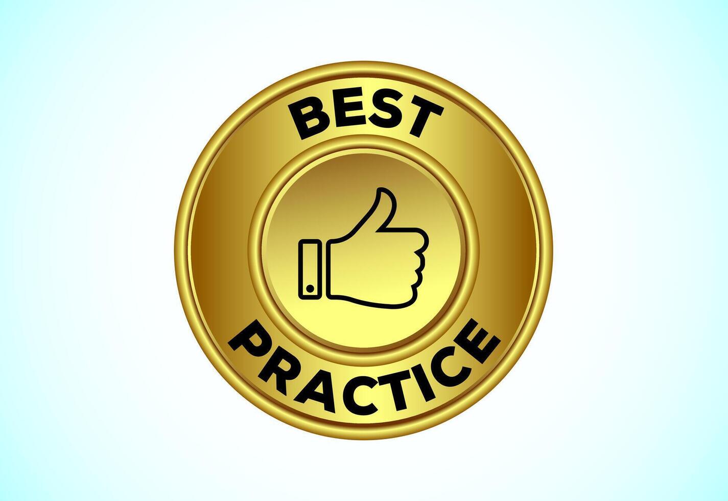 Best practice icon design. Best practice button for mobile app, and website UI design. vector