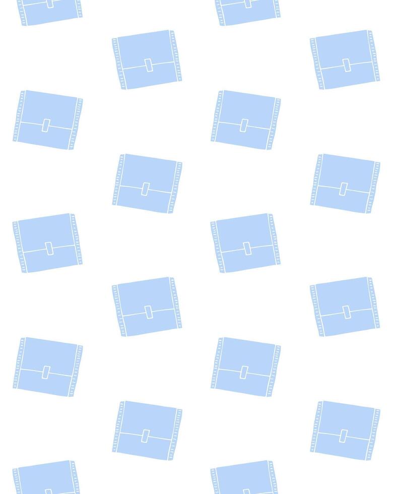 Seamless pattern of hand drawn menstrual pad pack isolated on white background vector