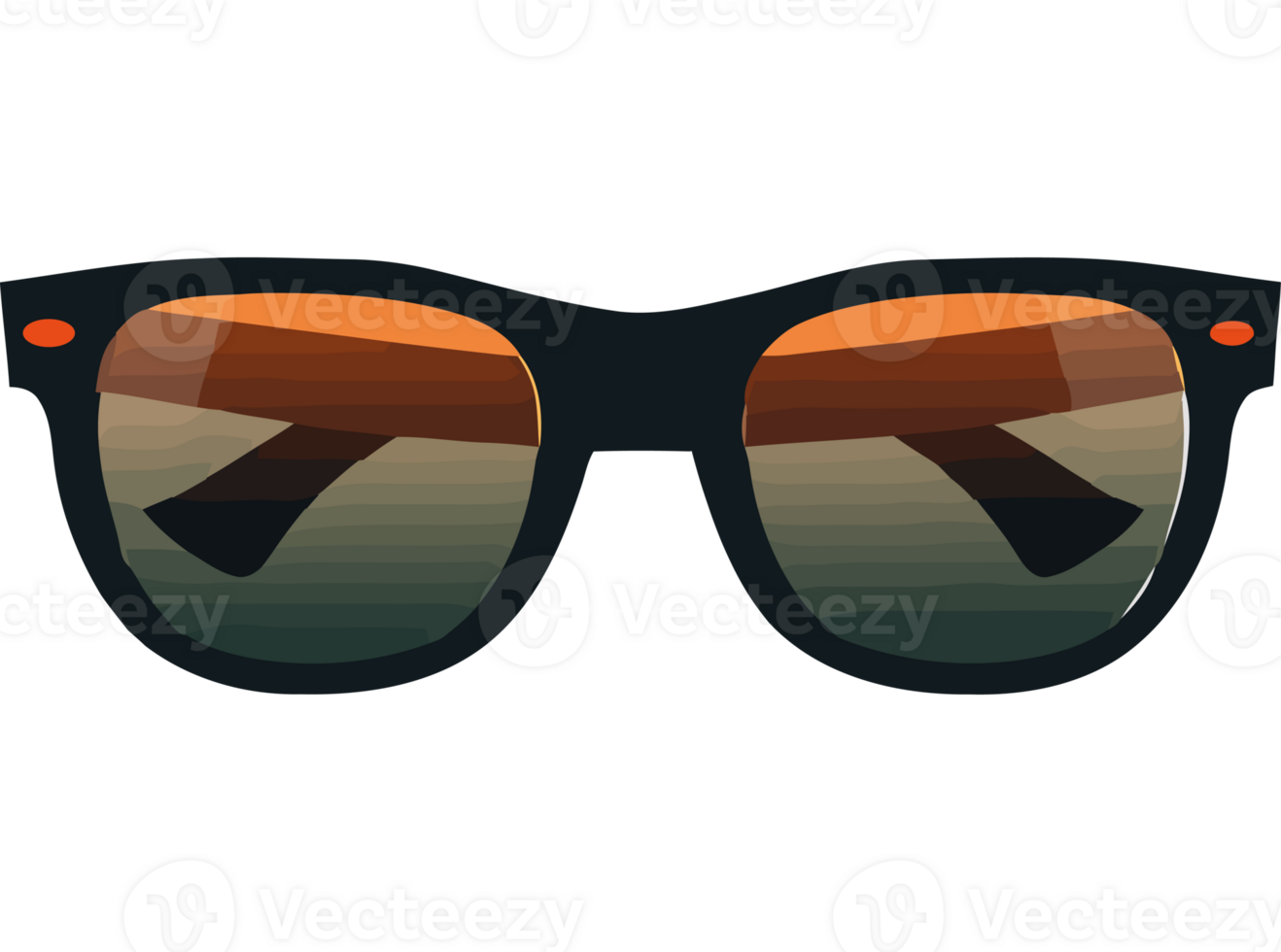 Modern sunglasses frame protects eyes png