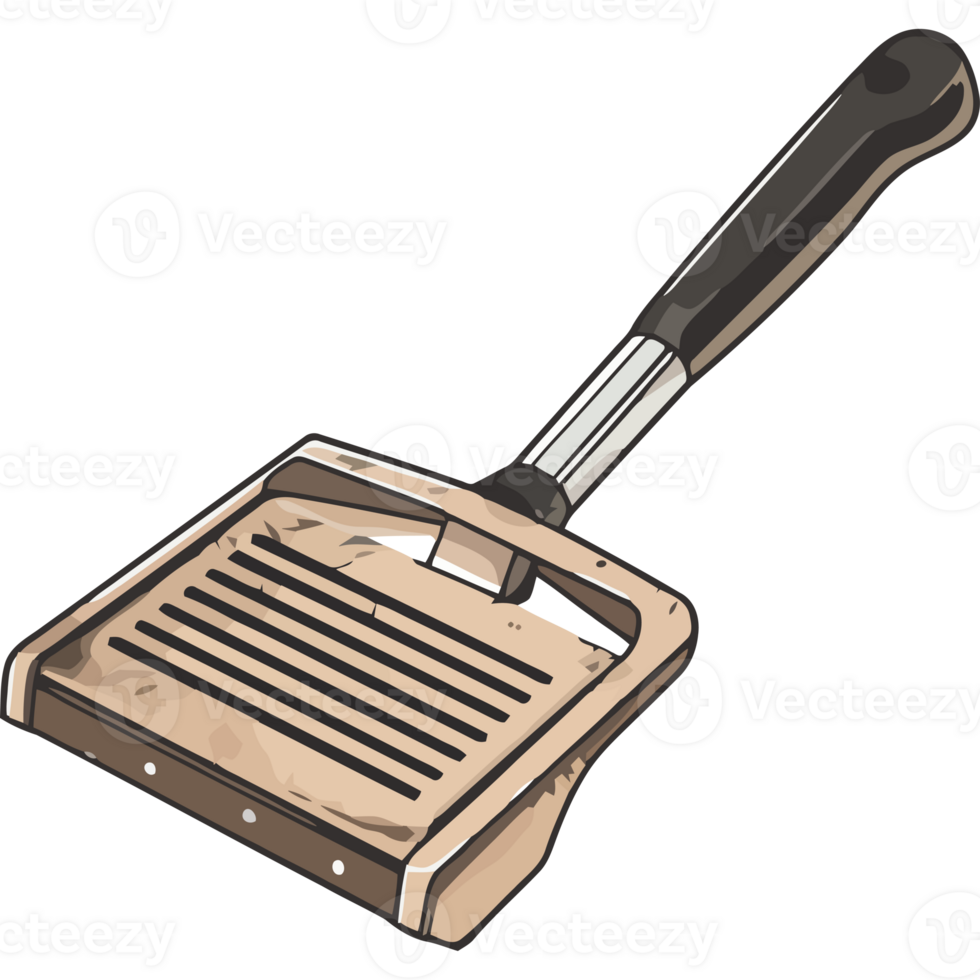 Steel spatula icon isolated png
