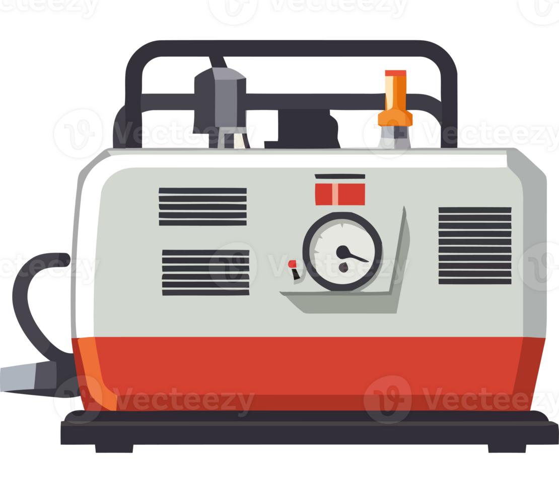 Modern engineer controls heavy machinery icon isolated png
