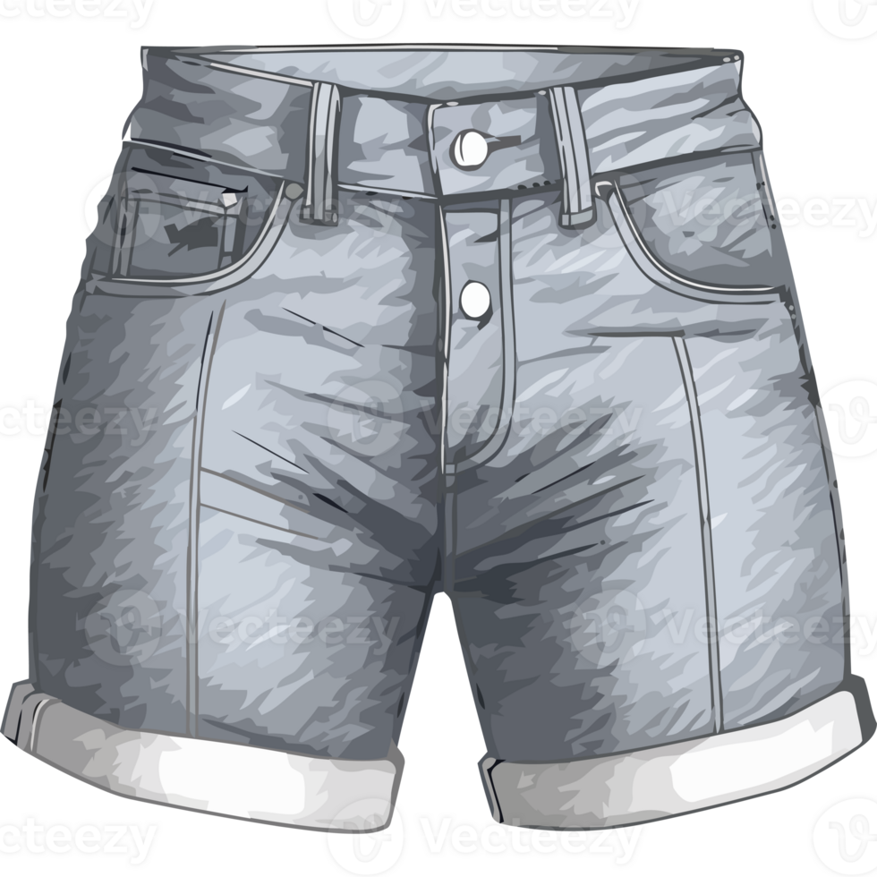 Denim pants with pockets icon isolated png