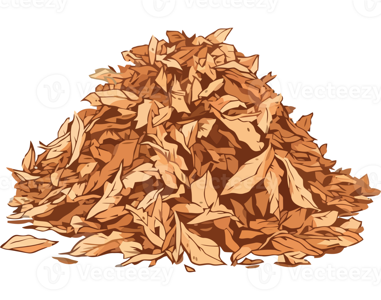 stack of autumnal leaves icon isolated png