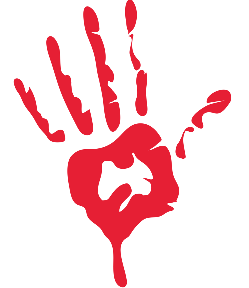 red hand day illustration isolated png