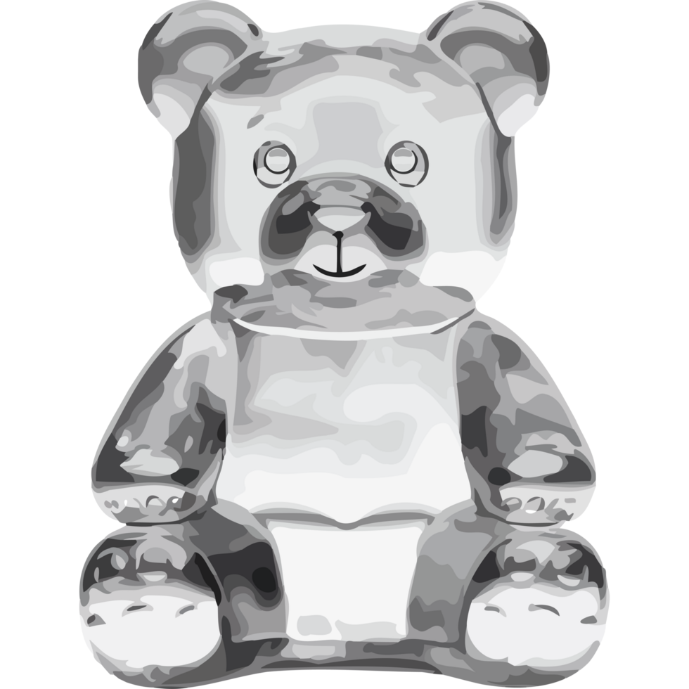 gummy bear sitting icon isolated png