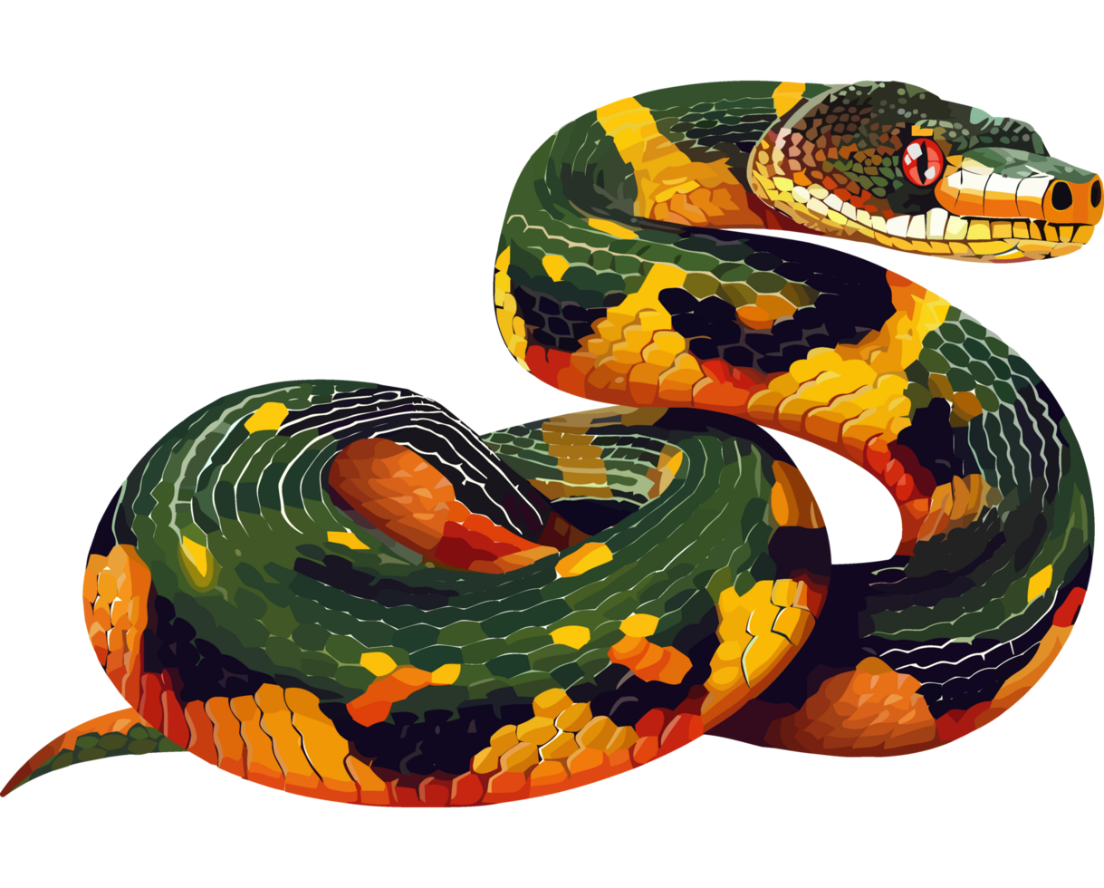 viper in nature, dangerous and isolated icon isolated png