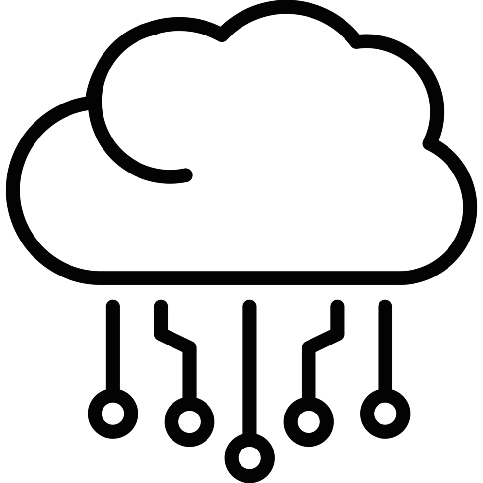 Cloud computing icon isolated png
