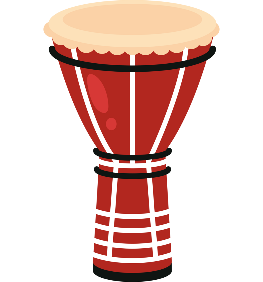 A red and white drum icon isolated png