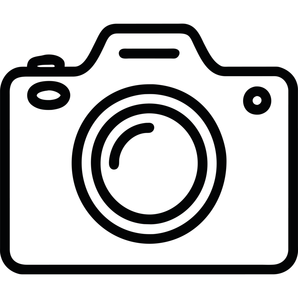 Camera icon design isolated png