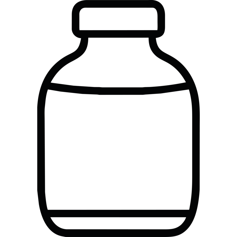 Bottle of medicine icon isolated png
